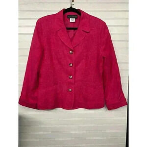 harve benard Pink Linen Blazer